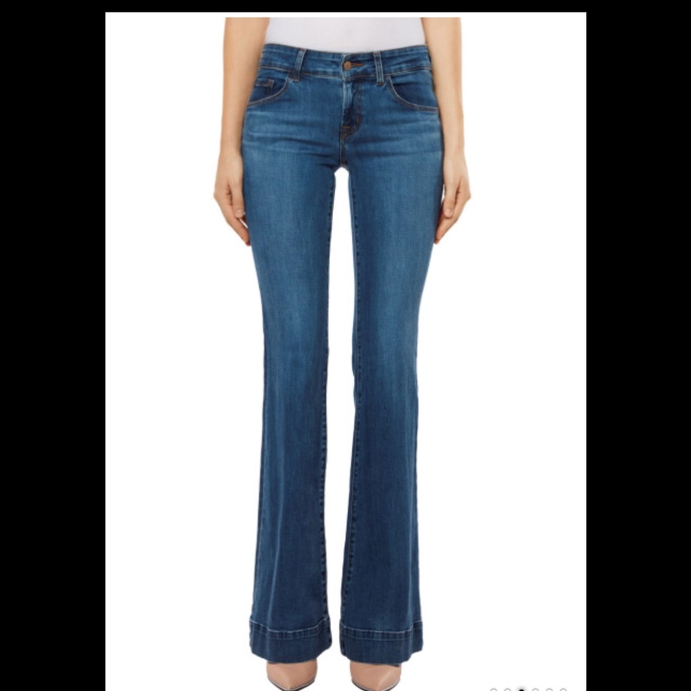 j brand lovestory flare jeans